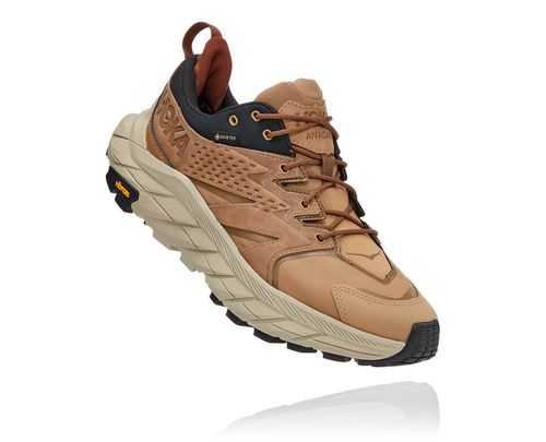 Hoka One One Anacapa Low GORE-TEX Men's Hiking Boots Tiger's Eye / Black | HAVL-24695