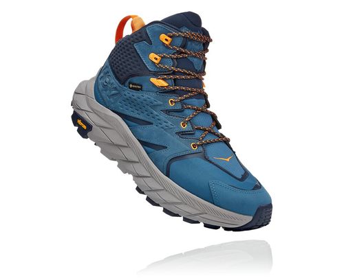 Hoka One One Anacapa Mid GORE-TEX Men's Hiking Boots Real Teal / Outer Space | DUHX-32176