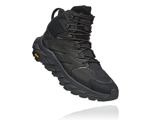 Hoka One One Anacapa Mid GORE-TEX Men's Hiking Boots Black / Black | SLWF-15849