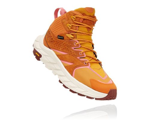 Hoka One One Anacapa Mid GORE-TEX Women's Hiking Boots Desert Sun / Golden Yellow | ZOLE-67240