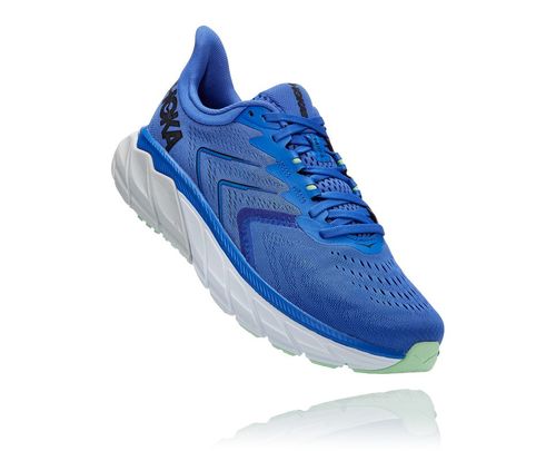 Hoka One One Arahi 5 Men's Road Running Shoes Dazzling Blue / Black | IYLF-34216