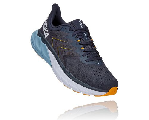 Hoka One One Arahi 5 Men's Road Running Shoes Ombre Blue / Blue Fog | WEUJ-67412