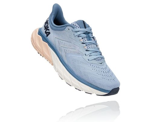 Hoka One One Arahi 5 Women's Road Running Shoes Blue Fog / Provincial Blue | UYZA-06859