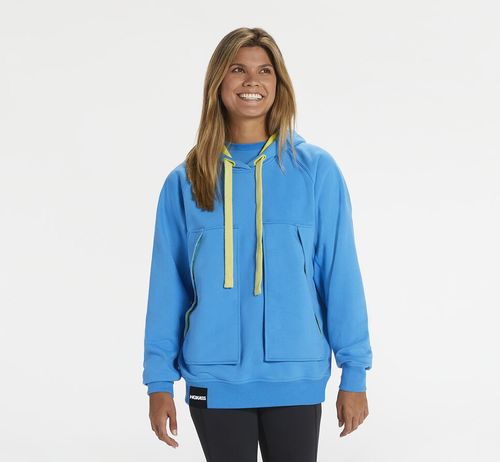 Hoka One One Bondi All Gender Hoodie Diva Blue | KFUL-63825