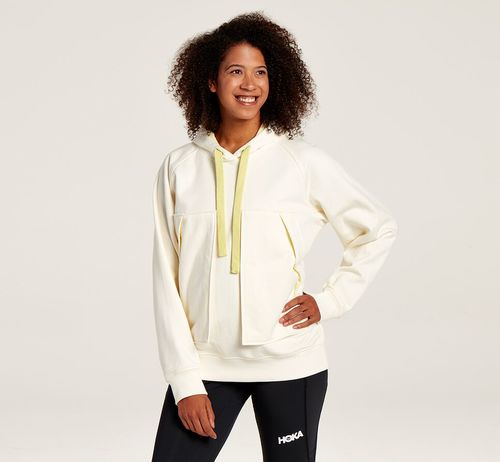 Hoka One One Bondi All Gender Hoodie White | FPTB-61079