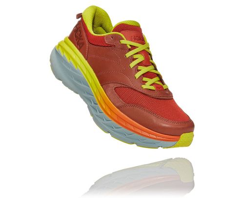 Hoka One One Bondi L All Gender Road Running Shoes Auburn / Chili | HSWX-39857