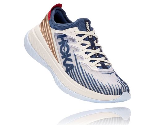 Hoka One One Carbon X-SPE All Gender Road Running Shoes Tofu / White | KPTE-49508