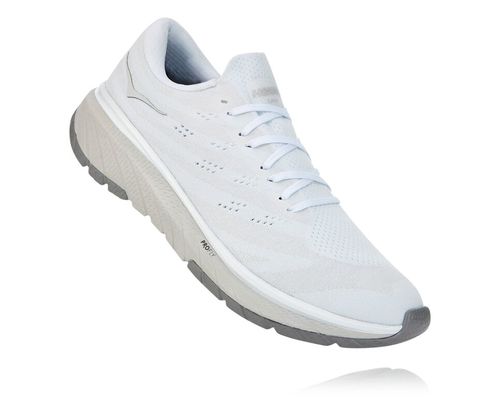 Hoka One One Cavu 3 Men's Road Running Shoes White / Nimbus Cloud | GPQM-54072