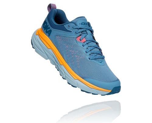 Hoka One One Challenger ATR 6 Women's Trail Running Shoes Provincial Blue / Saffron | PGUN-53246