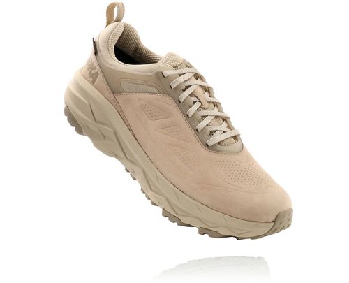 Hoka One One Challenger Low GORE-TEX Men's Trail Running Shoes Oxford Tan / Dune | UTLD-52401