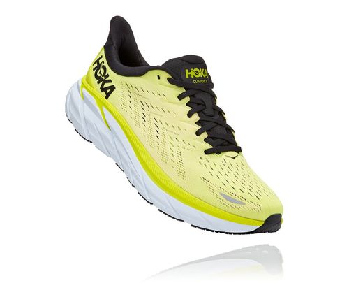 Hoka One One Clifton 8 Men's Road Running Shoes Evening Primrose / Charlock | IKUT-87152