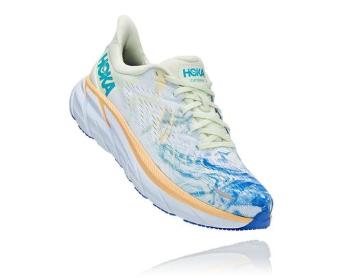 Hoka One One Clifton 8 Men's Road Running Shoes Together | PDMI-91824