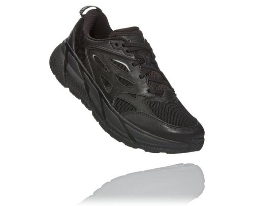 Hoka One One Clifton L All Gender Road Running Shoes Black / Raven | FZRJ-03456