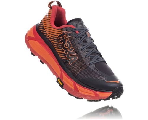 Hoka One One EVO Mafate 2 Women's Trail Running Shoes Black / Poppy Red | YKXF-47053