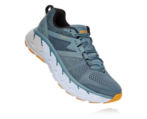 Hoka One One Gaviota 2 Men's Road Running Shoes Lead / Anthracite | AVBL-17640