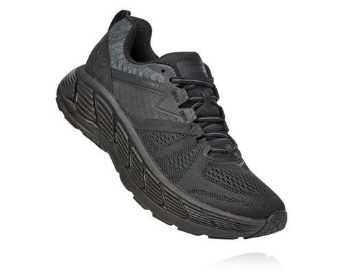 Hoka One One Gaviota 2 Men's Road Running Shoes Black / Dark Shadow | BNRS-03156