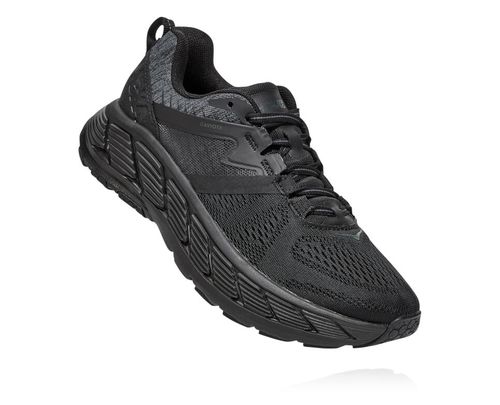 Hoka One One Gaviota 2 Women's Road Running Shoes Black / Dark Shadow | CQSW-41827