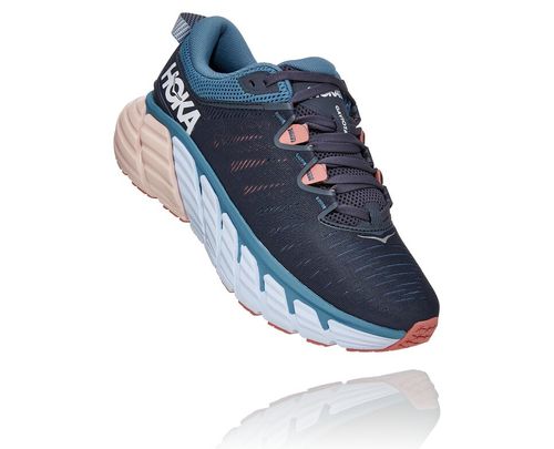 Hoka One One Gaviota 3 Women's Road Running Shoes Ombre Blue / Rosette | CSGU-24398