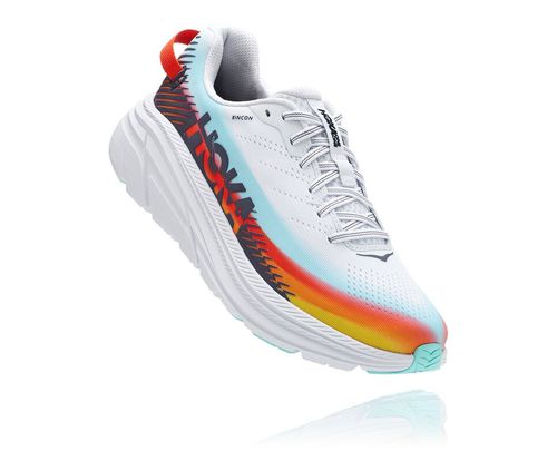 Hoka One One Ironman Rincon 2 Women's Road Running Shoes White / Evening Blue | ASYW-76804