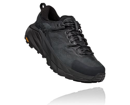 Hoka One One Kaha Low GORE-TEX Men's Hiking Boots Black / Charcoal Gray | TMRY-31507