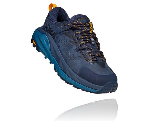 Hoka One One Kaha Low GORE-TEX Women's Hiking Boots Black Iris / Moroccan Blue | OGFK-78240