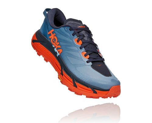 Hoka One One Mafate Speed 3 Men's Trail Running Shoes Provincial Blue / Carrot | HRGW-25146