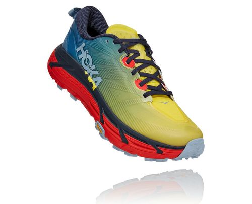 Hoka One One Mafate Speed 3 Men's Trail Running Shoes Provincial Blue / Fiesta | QIGN-23679