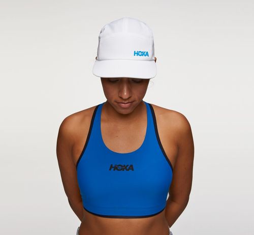 Hoka One One Performance All Gender Hat White / Diva Blue | DJSO-53726