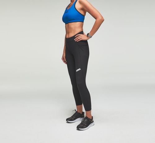 Hoka One One Performance Crop Tight Women's Leggings Black | VZYL-38190