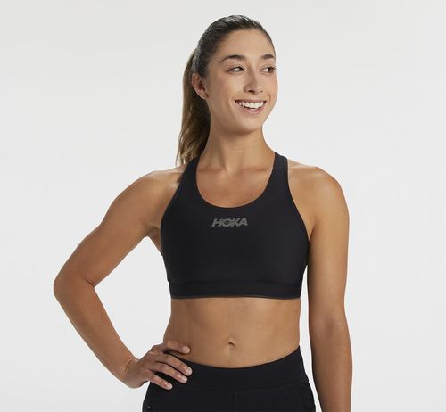 Hoka One One Performance Sports Women's Run Bras Black | GHBF-10739