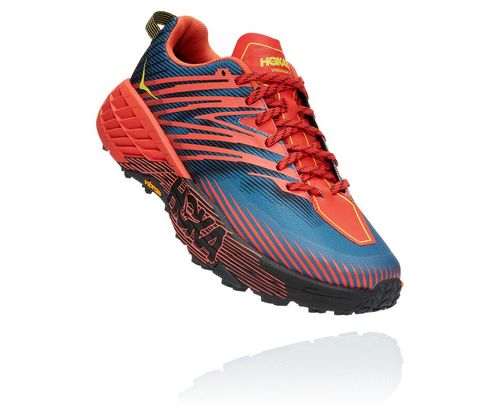 Hoka One One Speedgoat 4 Men's Trail Running Shoes Fiesta / Provincial Blue | SUTF-98503