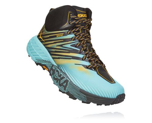 Hoka One One Speedgoat Mid GORE-TEX 2 Women's Trail Running Shoes Antigua Sand / Golden Rod | UETY-1