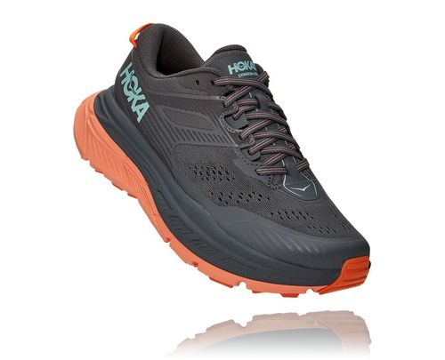 Hoka One One Stinson Atr 6 Women's Trail Running Shoes Castlerock / Cantaloupe | XZVG-96738