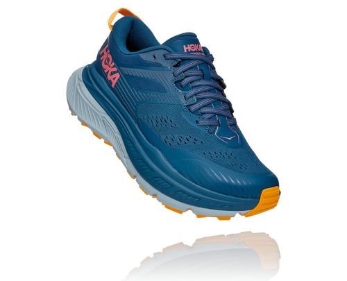 Hoka One One Stinson Atr 6 Women's Trail Running Shoes Moroccan Blue / Saffron | ZHSF-25741