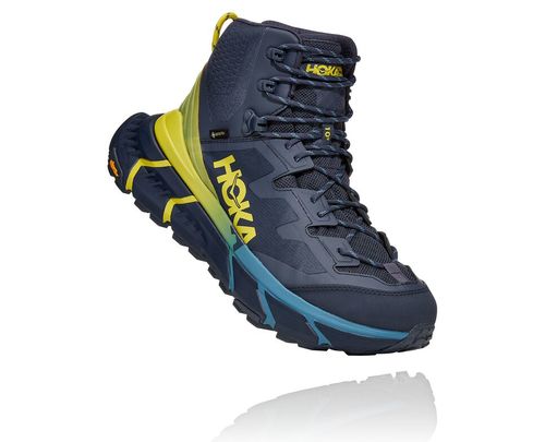 Hoka One One TenNine Hike GORE-TEX Men's Hiking Boots Ombre Blue / Green Sheen | CTSU-61830