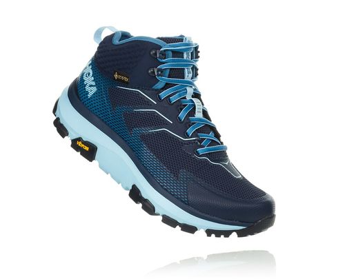 Hoka One One Toa GORE-TEX Women's Hiking Boots Black Iris / Aquamarine | BTRP-85247