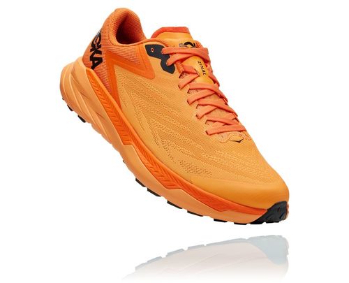 Hoka One One Zinal Men's Trail Running Shoes Blazing Orange / Persimmon Orange | HAUF-47328